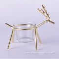 modern Christmas glass candlestick handicrafts directly